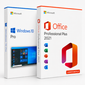Pachet Licențe Windows 10 Pro + Office 2021 Professional Plus